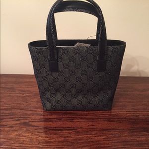 Blue Gucci denim GG canvas